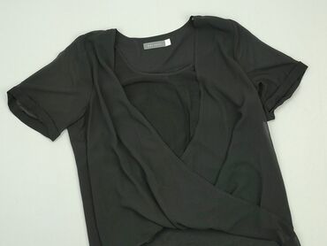 czarne eleganckie bluzki krótki rękaw: Bluzka Damska, M, stan - Bardzo dobry