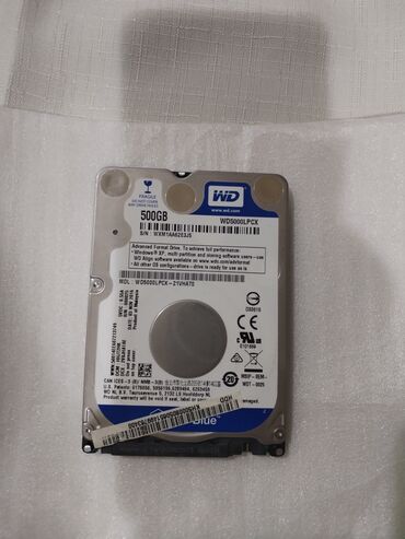 notebook harddisk: Внутренний Жёсткий диск (HDD) Western Digital (WD), 512 ГБ, Б/у