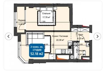 Продажа квартир: 2 комнаты, 52 м², Элитка, 5 этаж, Евроремонт