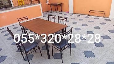 барные столы и стулья: Kafe və restoranlar üçün 4 nəfərlik 6 nəfərlik 8 nəfərlik stul və — 4