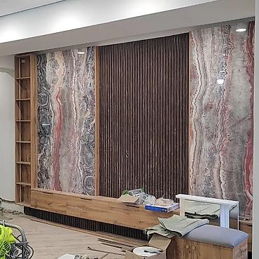 Работы по обшивке: Декоративные стеновые панели и багетное оформление с LED-подсветкой — 27