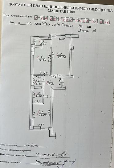 Продажа квартир: 2 комнаты, 70 м², Элитка, 10 этаж, Готовая ПСО (под самоотделку) — 1