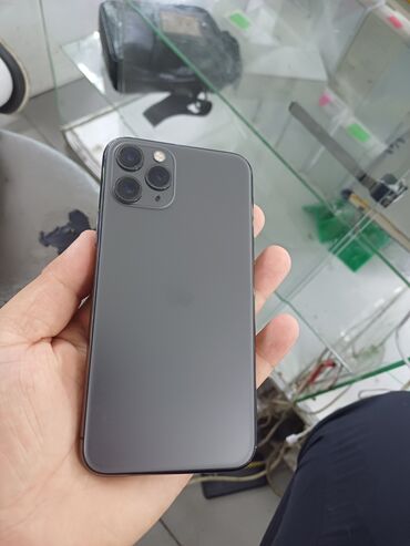 цены на бу айфоны: IPhone 11 Pro, Колдонулган, 64 ГБ, Кара, Коргоочу айнек, 88 %