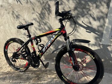 İdman velosipedləri: STIM/STRIM MTB dağ velosipedi Xüsusiyyətlər: - Alüminium/qara rəngli — 10
