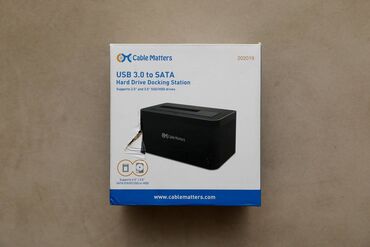 Planşetlər: USB 3.0 HDD SATA DOCKING Box Cablematters qutu 2.5" SSD, HDD və 3.5"
