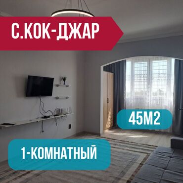 1 к кв аламедин 1: 1 бөлмө, 45 кв. м, Элитка, 9 кабат, Евроремонт