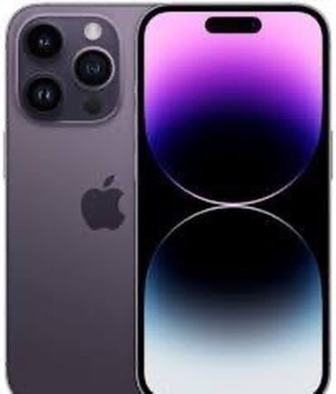ноутбуки кыргызстан: IPhone 14 Pro, Колдонулган, 128 ГБ, Deep Purple, Заряддоочу түзүлүш, Каптама, 85 %