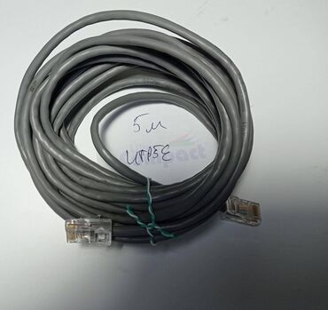 hdmi кабель 10 метров бишкек: Кабель комнатный, UTP Cat 5E, RJ45, обжат с двух сторон, серый, 5,0