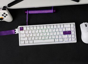 компьютерные мыши logicfox: Клавиатура, Механикалык, Зымдуу туташтыруу, Өлчөмү: 60%