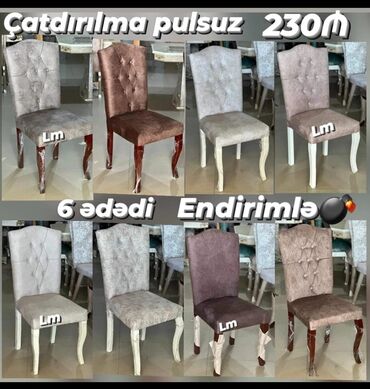 Masa və oturacaq dəstləri: Qonaq otağı üçün, Yeni, Açılmayan, Dördbucaq masa, 6 stul -da lalafo.az — 20 Masa və oturacaq dəstləri: Qonaq otağı üçün, Yeni, Açılmayan, Dördbucaq masa, 6 stul — 20