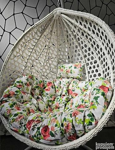 Ležaljke i ljuljaške: Ljuljaska jaje ATHENY XXL korpa Prelepe i UNIKATNE boje -Jastuci su — 6