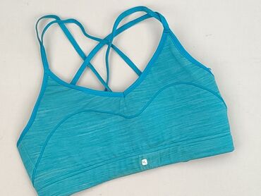 Sportowy biustonosz damski – turkusowy - Krój: top typu bralette z