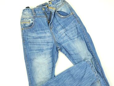 granatowe jeansy: Jeans, Reserved, 11 years, 140/146, condition - Good