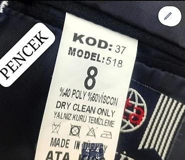 3 duymə koynək: Uşaq üçün klassik kostyum dəsti - Rəng: tünd göy (navy) - Komplekt — 3