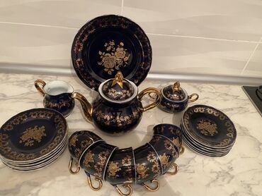 чайный набор: Тарелки, Набор из 6 шт., Фарфор, Чехия
