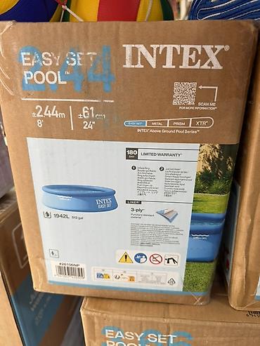Надувной бассейн Intex Easy Set 244 x 61 см - Серия: Intex Above