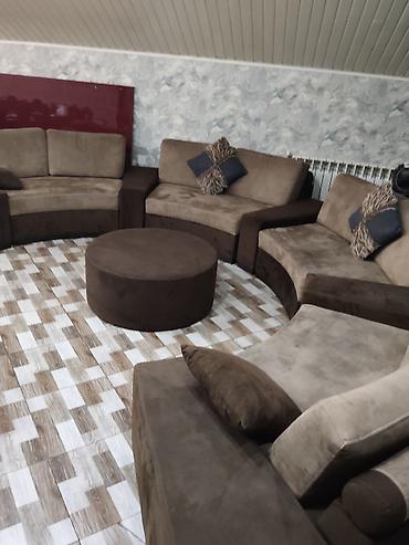 Divan və kreslo dəstləri: Modul künc divan dəsti – yarımdairəvi dizayn - Dizayn: Yarımdairəvi — 1
