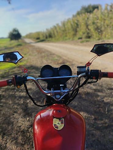 49 cc motor: Məhsul: Kross tipli yüngül motosiklet (qırmızı rəng) Xüsusiyyətlər və — 3