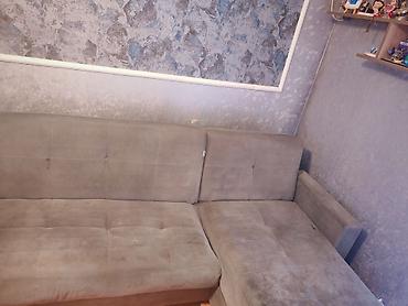 Divanlar: Künc divan, İşlənmiş, Bazalı, Parça — 1