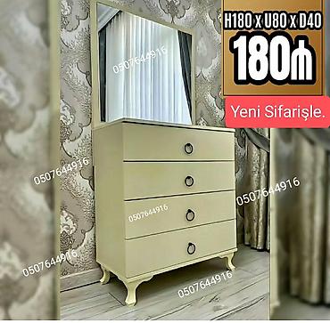 yataq manej: Yataq otağı üçün, Siyirməli, Güzgülü, Rusiya, Pulsuz quraşdırılma, Zəmanətli, Kredit yoxdur — 1