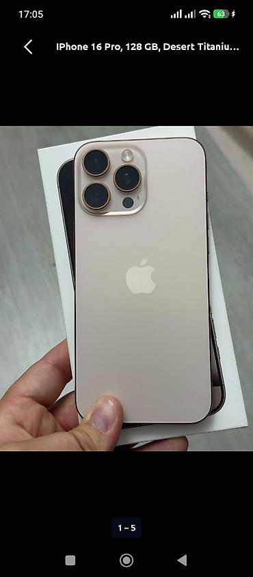 pro max: IPhone 16 Pro, 128 GB, Desert Titanium, Face ID — 3