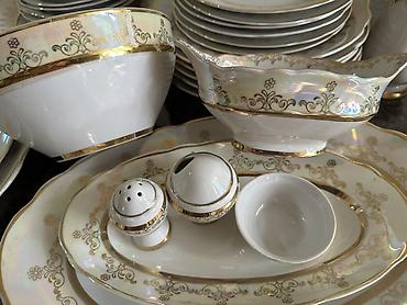 Наборы посуды: Богато и изысканно! Перламутр с позолотой! 😍 Новый столовый сервиз на — 3
