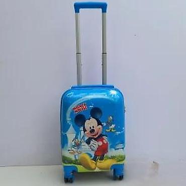 Rančevi, torbe i koferi: Dečiji kofer na točkiće – Mickey Mouse motiv - Tvrda školjka sa — 5