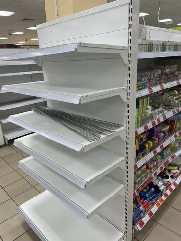 Витрины: Витрины, стеллажи, полки торговые металлические б/у, полка магазинная — 29