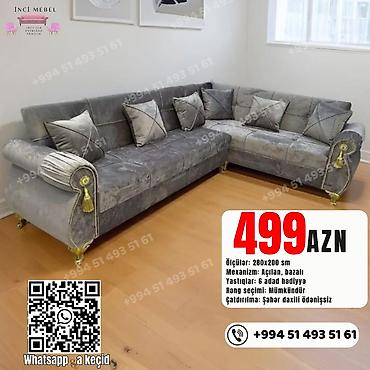 Divanlar: Künc divan, Yeni, Açılan, Bazalı, Parça, Şəhərdaxili pulsuz çatdırılma — 1