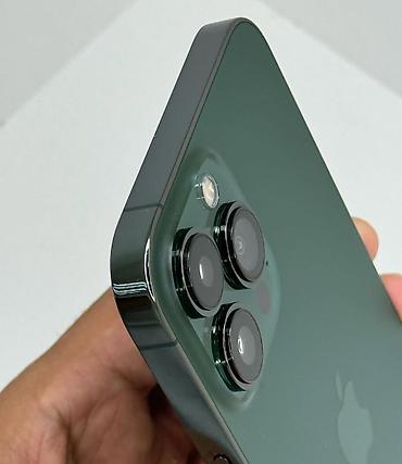 Apple iPhone: IPhone 13 Pro Max, Б/у, 256 ГБ, Alpine Green, Чехол, 76 % — 2