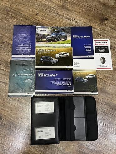 mai: Комплект руководств и литературы для Subaru Legacy/Outback 2018. В — 2