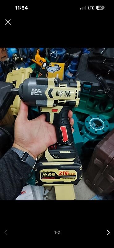 Строительное оборудование: Аккумуляторный ударный гайковерт BL MOTOR - Мощность и крутящий — 2