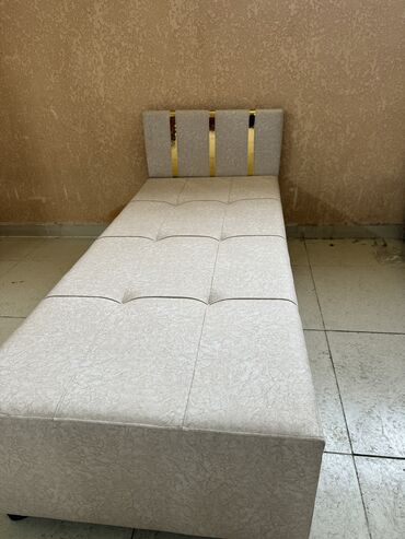 Односпальные кровати: Кровать Односпальные кровати высокого качество паралон Россия ткань — 4