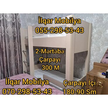 stollu ikimərtəbəli çarpayı: Yeni, Oğlan və qız üçün, Matrassız, Siyirməsiz, Türkiyə