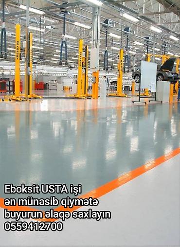 döşəmə materialları: Eboksit işlerin görülmesin təklif edirəm.işimize aitdir -beton — 1