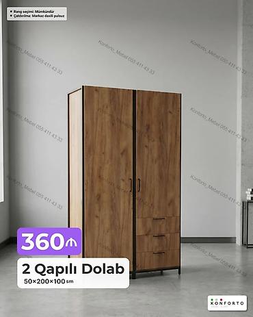 2 qapılı dolab – 50×200×100 sm - Material: taxta teksturalı lalafo.az -da 2 qapılı dolab – 50×200×100 sm - Material: taxta teksturalı