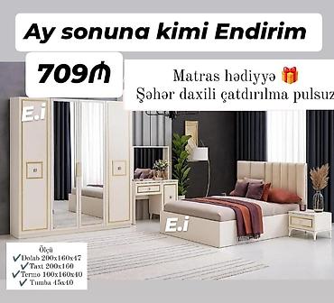 metbex mebel islenmis: Yataq dəsti termo tumba dolab taxt daxildir 709 azn rəng seçimi var — 1