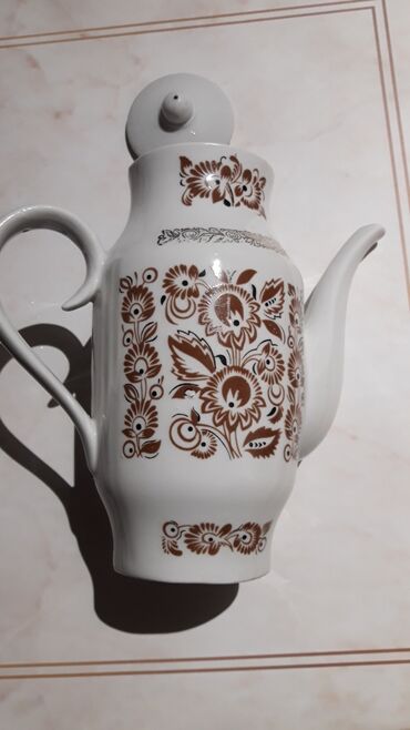 советский заварочный чайник: Чайник заварочный.Ссср.фаянсовый,или Фарфор. вобщем старинный