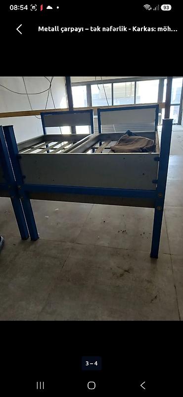 Yataq otağı dəstləri: Mebel dəsti – şkaf 60m və tək nəfərlik metal çarpayı 40m - Geniş — 3
