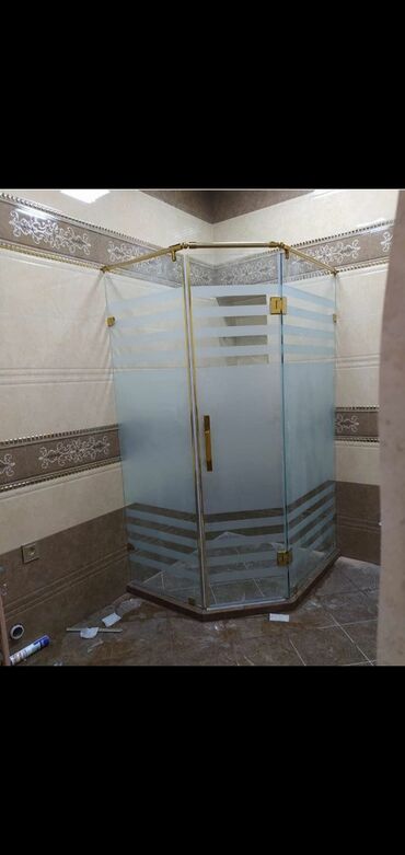 Duş kabinaları, arakəsmələr: Yeni Üstü açıq kabina, Düzbucaqlı, Pulsuz çatdırılma — 17