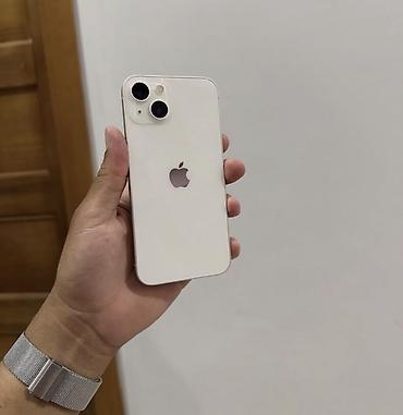 IPhone 13, 128 GB, Ağ, Zəmanət, Simsiz şarj, Face ID