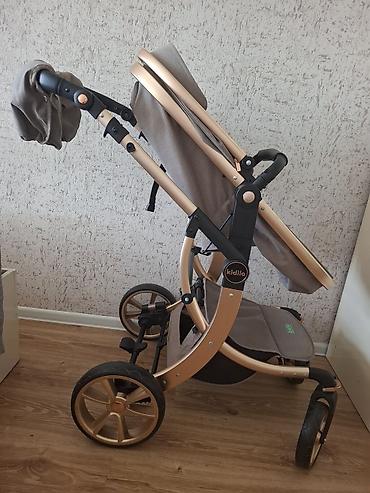 çilek beşik: Kidilo uşaq arabası platinium collection kofe renginde cox az istifade — 7