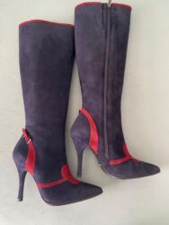 Çəkmələr: Çəkmə, Ölçü: 37, rəng - Göy, Yeni — 4