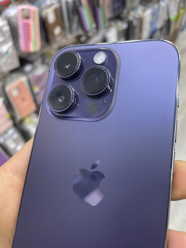 Apple iPhone: IPhone 14 Pro, 128 GB, Deep Purple, Zəmanət, Simsiz şarj, Face ID — 2