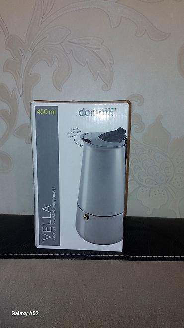 moka pot: İşlənmiş, rəng - Gümüşü, Qəhvədan, Qeyzer, Alüminium, 0,5 bucket volume l — 2