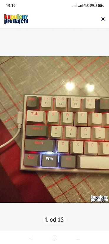 Tastature: Mala Redragon gejmerska tastatura za kompjuter
Ispravna, sa kablicem — 15