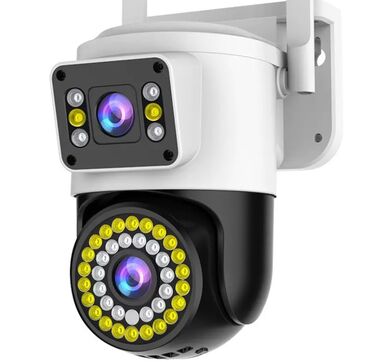 ip камеры hiseeu night vision: Wi Fi камера 4 Мегапиксельная с двойным объективом Имя: WiFi IP