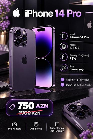 IPhone 14 Pro, 128 GB, Deep Purple, Face ID