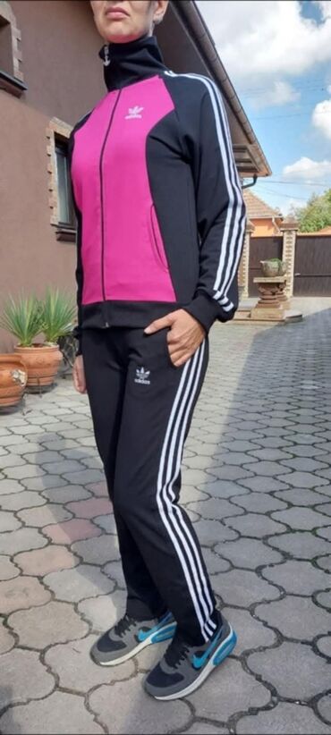 Gornji i donji deo: Adidas, L (EU 40), Prugasti, bоја - Crna — 5