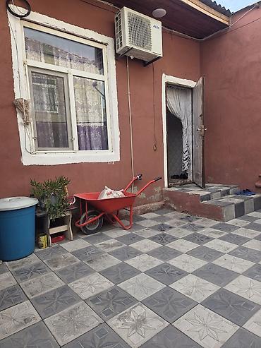 zigda heyet evleri: 2 otaqlı həyət evi - Plan: 2 otaq, mətbəx və sanitar qovşağı (həyətdə — 2